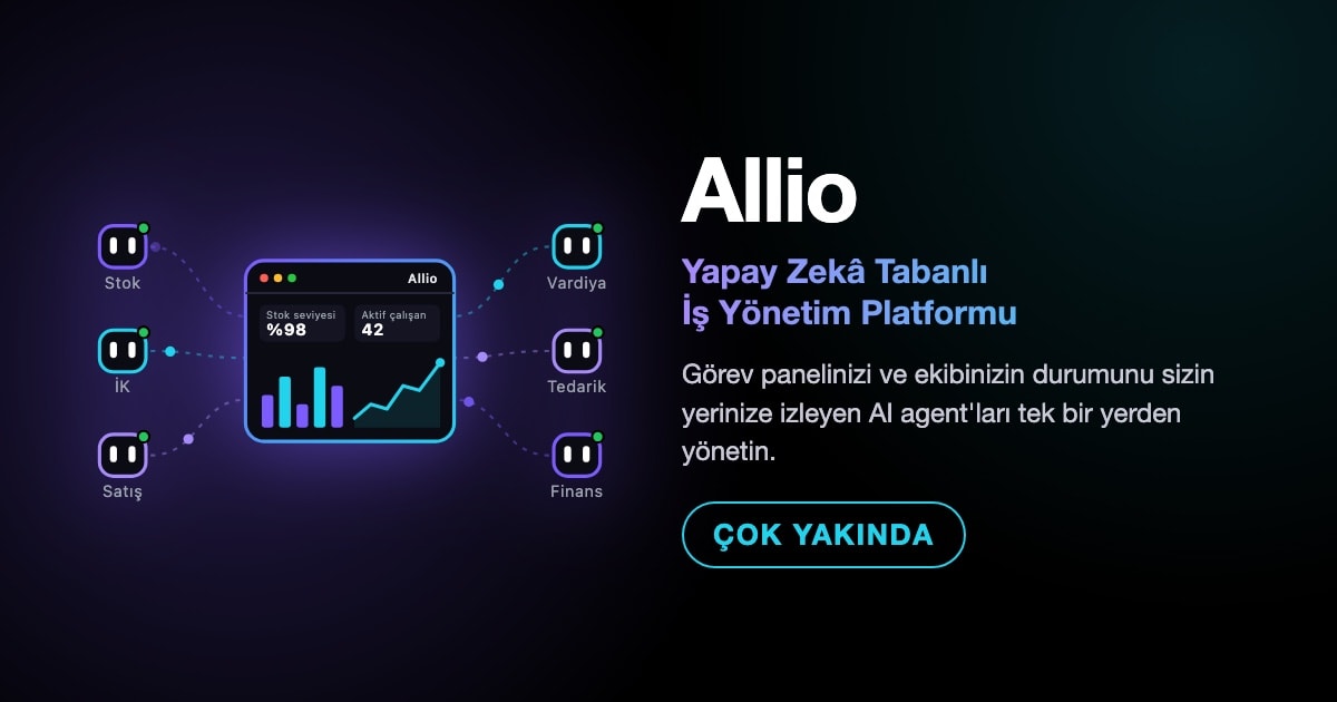 Allio visual with a dashboard connected to AI agents for stock, HR, sales, shifts, supply and finance